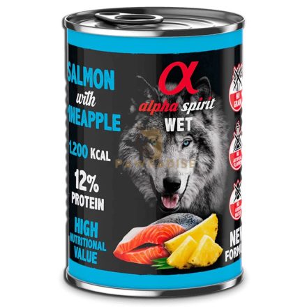Alpha Spirit Konzerv Lazac & Ananász 400 g