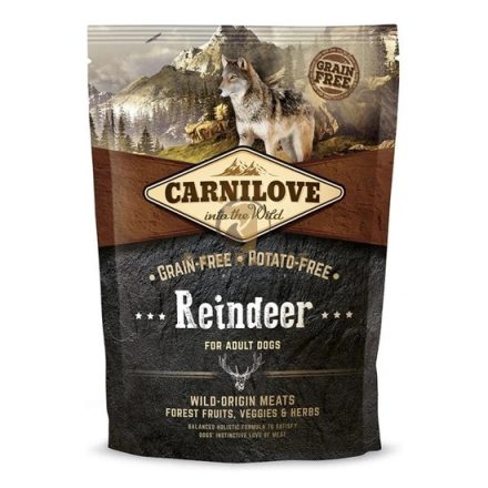 Carnilove Adult Reindeer – Rénszarvashússal száraz táp felnőtt kutyáknak