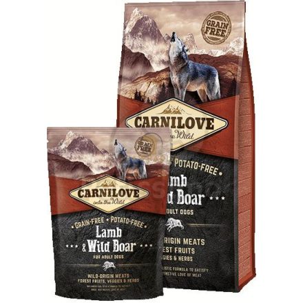 Carnilove Adult Lamb & Wild Boar-Bárány és Vaddisznó Hússal