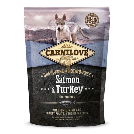 Carnilove Puppy Salmon & Turkey – Lazaccal és pulykával száraz táp kölyökkutyáknak
