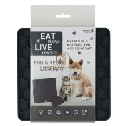 Eat Slow Live Longer FUN & RELAX LICK MAT SZÜRKE