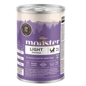  Monster Light / Sterilized – Gluténmentes nedves eledel felnőtt kutyáknak 400 g