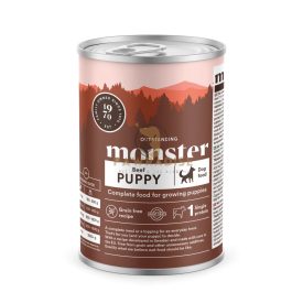   Monster - Puppy Beef - Teljes értékű, gabonamentes, marhás nedves eledel kölyökkutyák számára 400 g