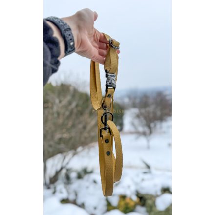 PVC Hexa póráz és nyakörv szett - arany