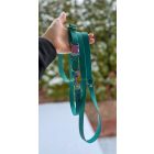 PVC Hexa póráz és nyakörv szett - hunter green