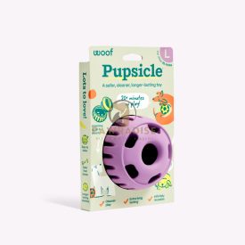   WOOF Pupsicle kutyajáték - Levendula jutalomfalat adagoló labda (L méret)