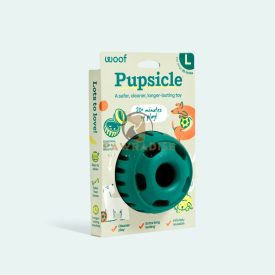   WOOF Pupsicle kutyajáték - Zöld jutalomfalat adagoló labda (L méret)