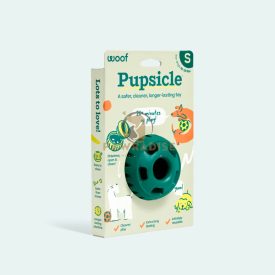   WOOF Pupsicle kutyajáték - Zöld jutalomfalat adagoló labda (S méret)